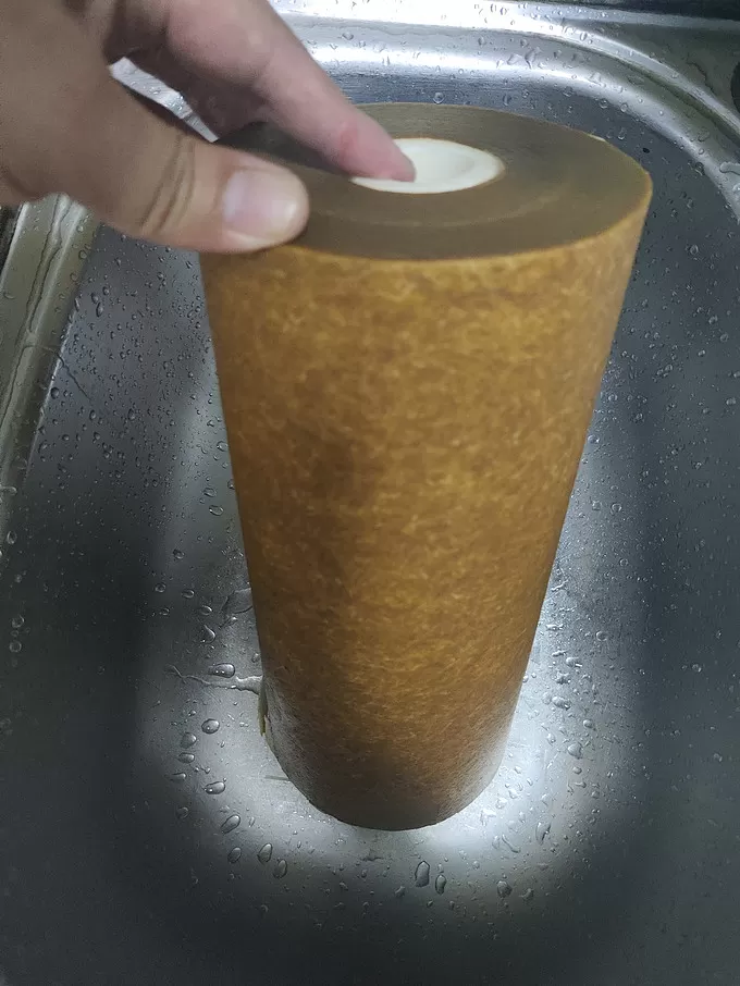 🥈三个半月就脏成这样净水器前强烈建议加装这种大蓝瓶