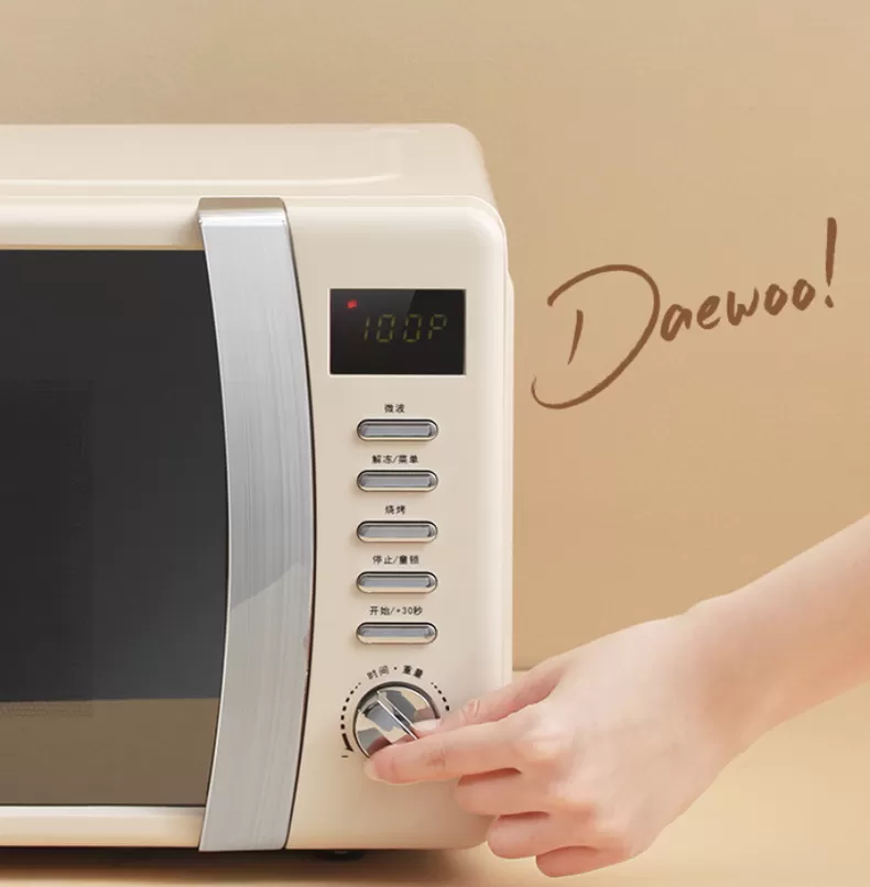 🔥韩国大宇机械迷你复古微波炉DY-WB04评测大宇微波炉怎么样?