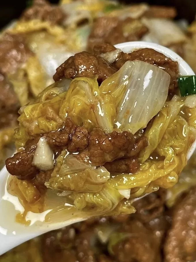 🥈下饭菜—-娃娃菜炒牛肉。谁吃谁迷糊啊👍👍