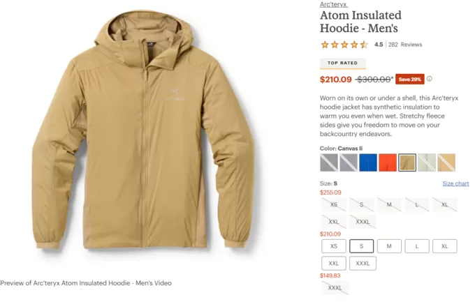 💖黑五最后一天🖤始祖鸟打折终于来了！atom三色尺码全！