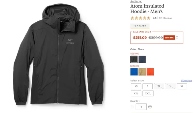 🥈始祖鸟户外棉服怎么样?