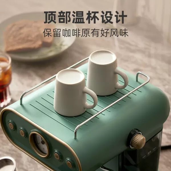 💞小熊KFJ-B12X1咖啡机怎么样?评测:15Bar半自动复古咖啡机