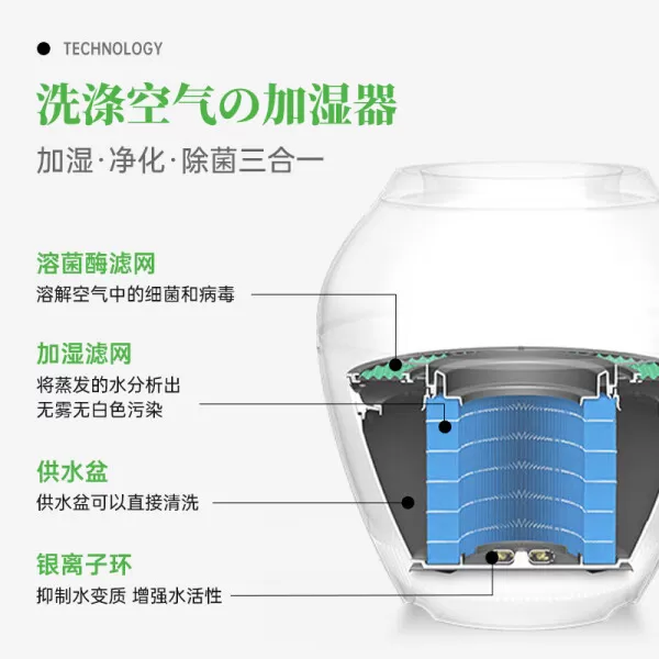 🉑巴慕达Rain无雾加湿器怎么样?评测:加湿净化除菌3合1