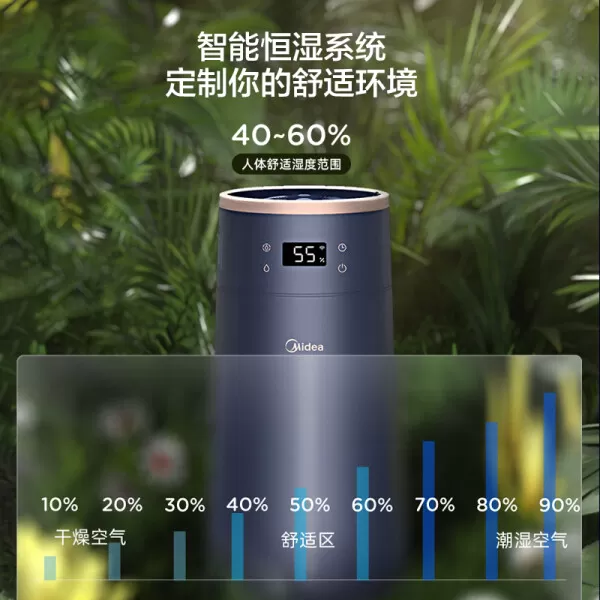 💥美的SCK-1LA80W加湿器怎么样?评测:悬浮雾化APP触控