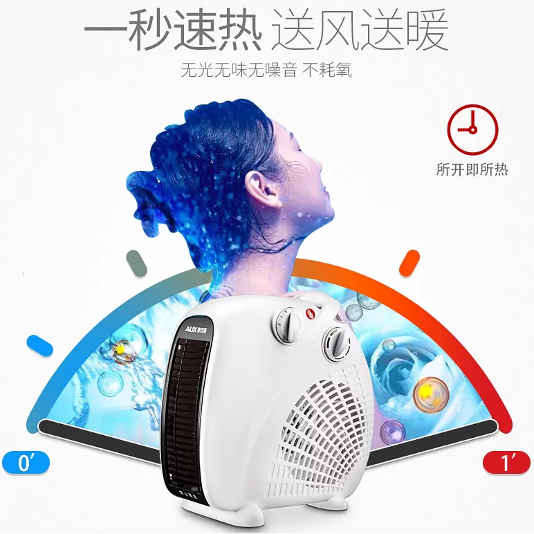 ⭐奥克斯便捷取暖器NFJ-200A2暖风机评测奥克斯取暖器怎么样?