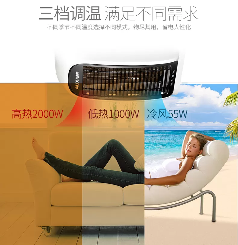 ⭐奥克斯便捷取暖器NFJ-200A2暖风机评测奥克斯取暖器怎么样?