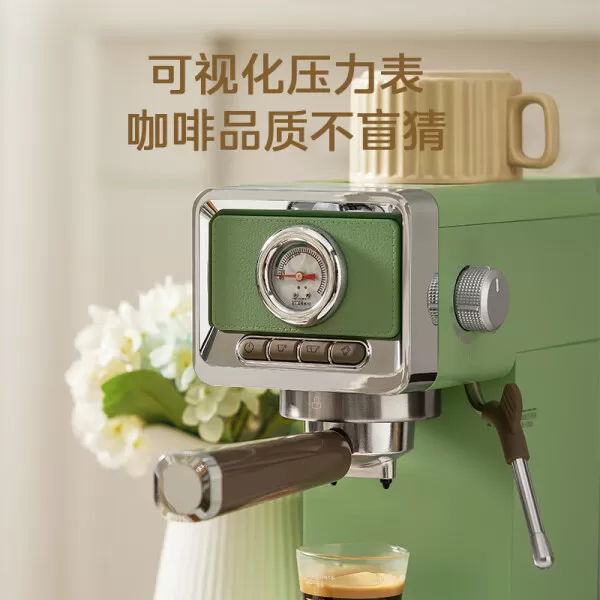 🏅美的MA-KFE05咖啡机怎么样?评测:复古云朵奶泡半自动咖啡机