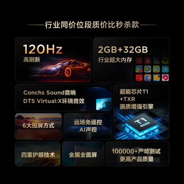 ✨TCL65V8E电视怎么样?评测:大内存120Hz高刷秒杀款智能电视