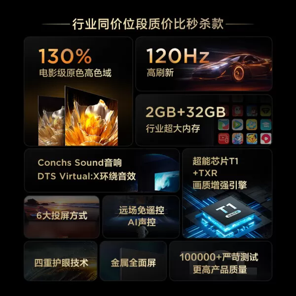 💫TCL75V8E电视怎么样?评测:120Hz高刷高色域智能电视