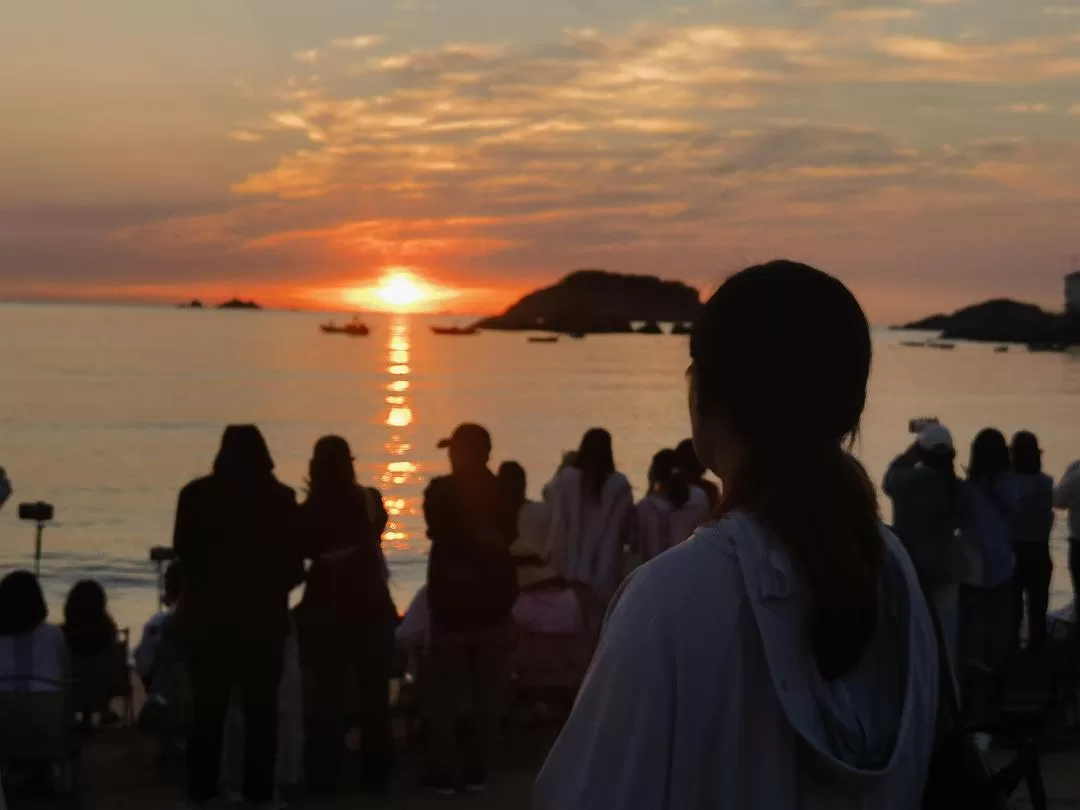 旅游推荐💞两人游：妈妈从没见过蓝色的大海，所以我带她来了威海和烟台