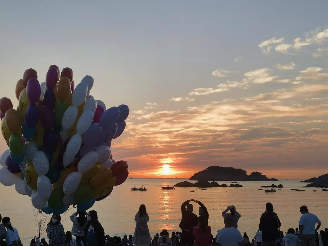 旅游推荐💞两人游：妈妈从没见过蓝色的大海，所以我带她来了威海和烟台