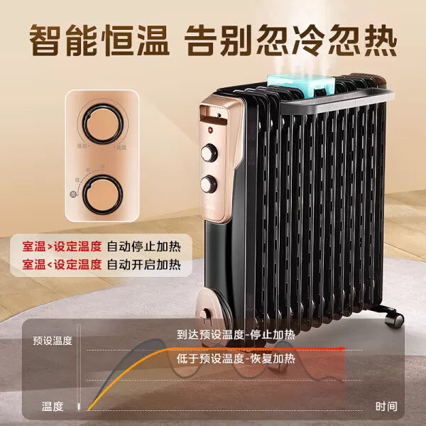 🈲美的NY2513-16JW电油汀怎么样?评测:镂空13片恒温省电