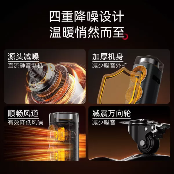 ✨AirxW30H暖风机怎么样?评测:3分区加热触屛智能遥控立式