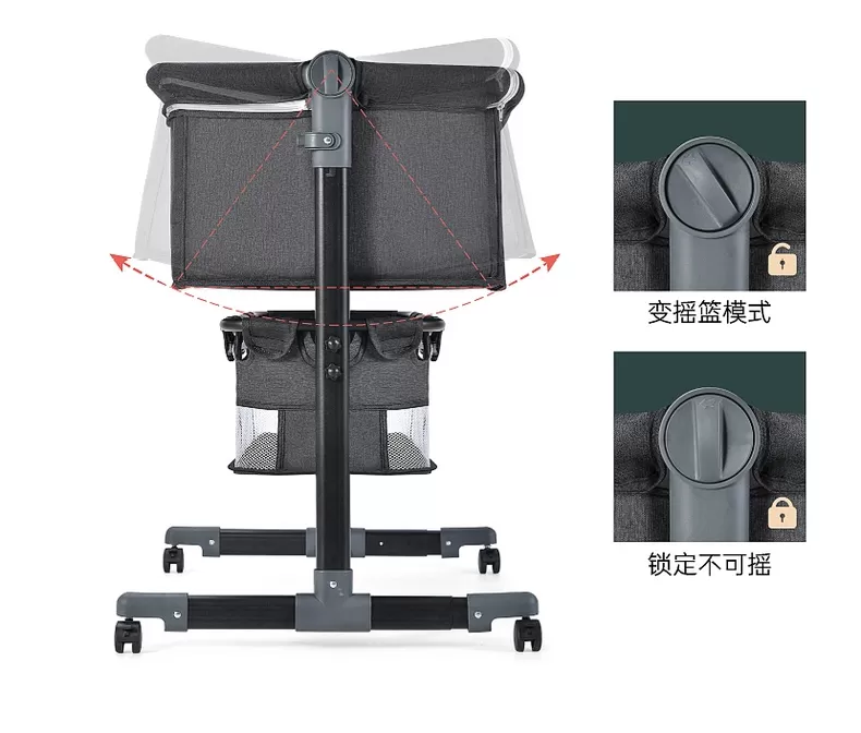 🏅倍纯婴儿床怎么样?多功能折叠摇篮床评测