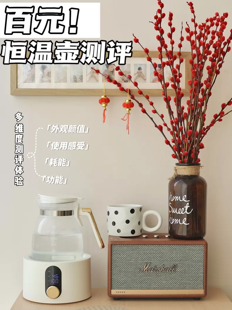 💝小壮熊恒温热水壶调奶器KH-1809评测小壮熊调奶器怎么样?