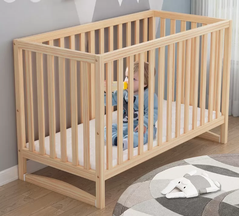 💗牧童坊无漆实木婴儿床怎么样?多功能摇篮床评测