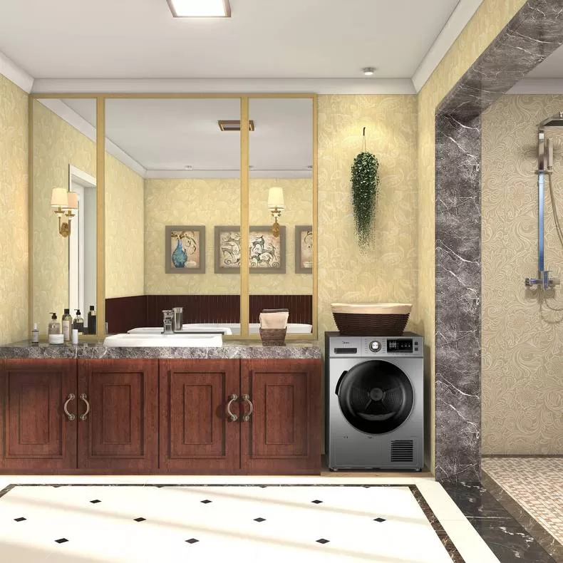 🤬美的除菌干衣机滚筒热泵烘干机MH90-H03Y评测美的烘干机怎么样?