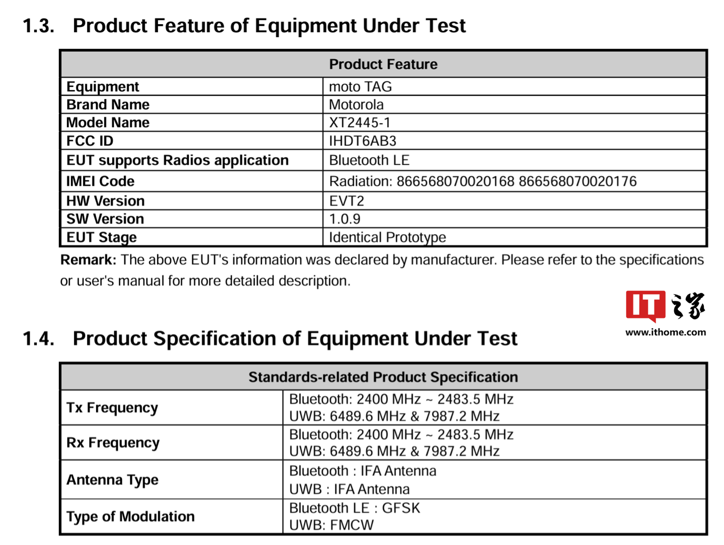 支持蓝牙与UWB，摩托罗拉moto tag追踪器通过FCC认证
