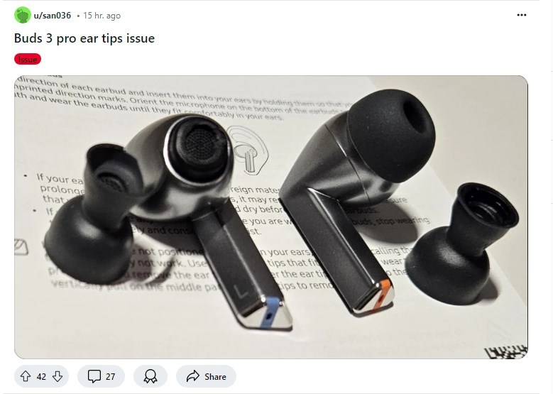 因硅胶耳帽易撕裂问题,三星暂停美国、英国、德国等市场Galaxy Buds3 Pro耳机预售