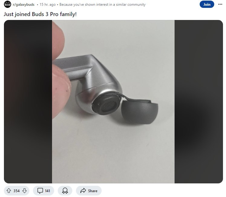 因硅胶耳帽易撕裂问题,三星暂停美国、英国、德国等市场Galaxy Buds3 Pro耳机预售